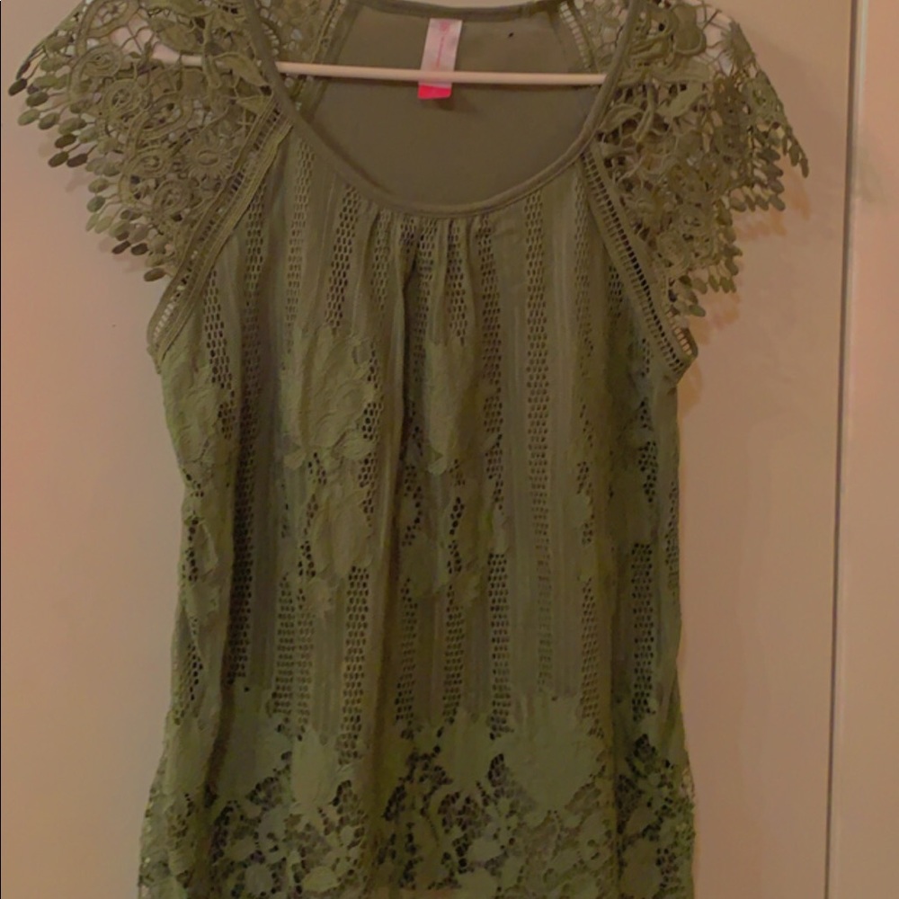 Floral Green Shirt